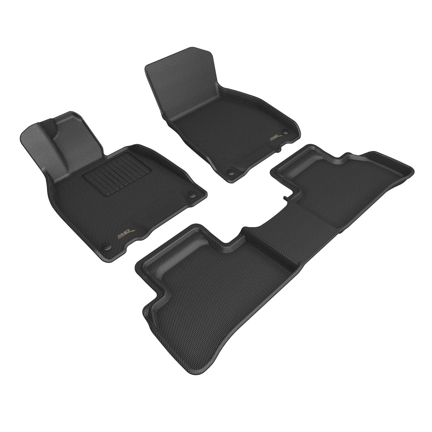 3D MAXpider Custom Fit All-Weather KAGU Series LHD Floor Mats For Mercedes-Benz EQE SUV 5 SEAT 2023-2025