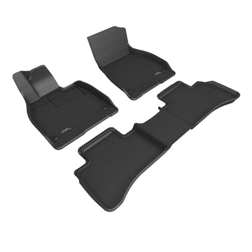 3D MAXpider Custom Fit All-Weather KAGU Series LHD Floor Mats For Mercedes-Benz EQS Sedan 5 SEAT 2022-2025