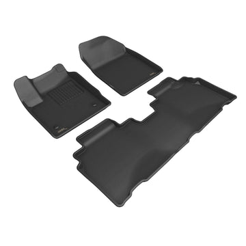 3D MAXpider Custom Fit All-Weather KAGU Series LHD Floor Mats For Chevrolet Blazer 5 SEATS 2024-2025