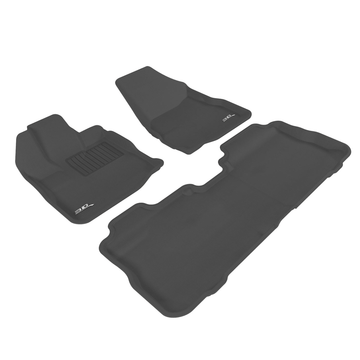 3D MAXpider Custom Fit All-Weather KAGU Series LHD Floor Mats For Chevrolet Equinox 5 SEATS 2010-2017