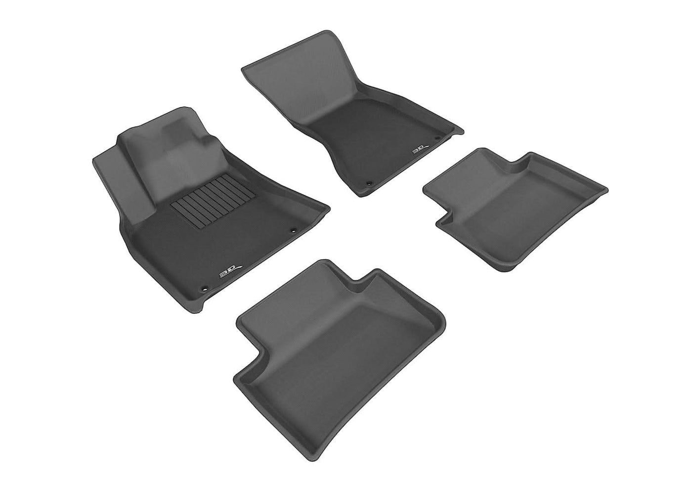 3D MAXpider Custom Fit All-Weather KAGU Series LHD Floor Mats For Porsche Macan (95B) 2015-2025