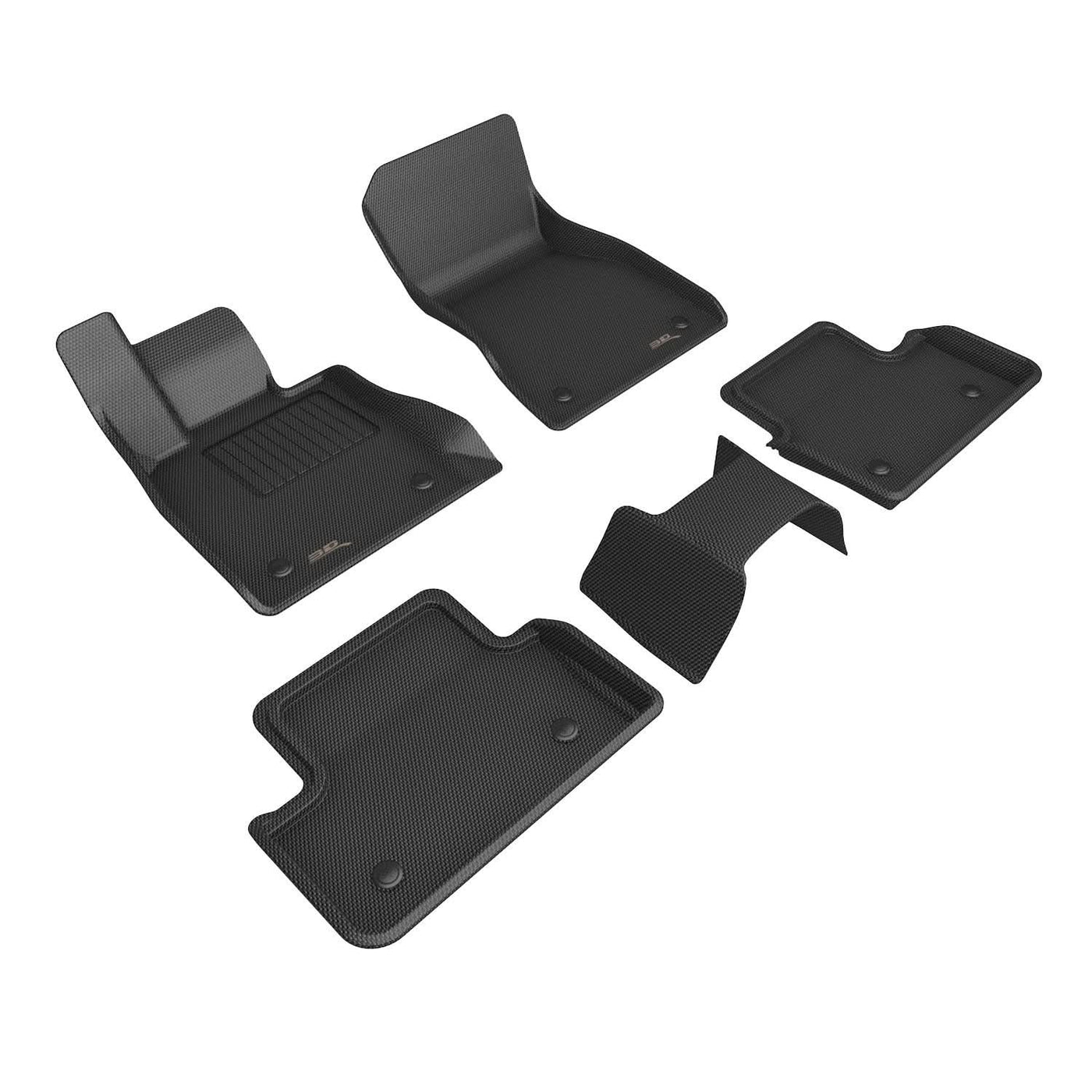 3D MAXpider Custom Fit All-Weather KAGU Series LHD Floor Mats For BMW i5 G60 5 SEATS 2024-2025