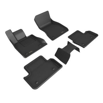 3D MAXpider Custom Fit All-Weather KAGU Series LHD Floor Mats For BMW i5 G60 5 SEATS 2024-2025
