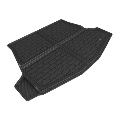 3D MAXpider Custom Fit All-Weather KAGU BLACK Series LHD Floor Mats For Toyota BZ4X 5 SEAT 2023-2024