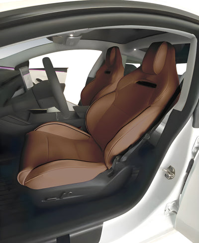 Premium Vegan Leather Seat Covers For Tesla Model 3 2023-2024 Highland PERFORMANCE