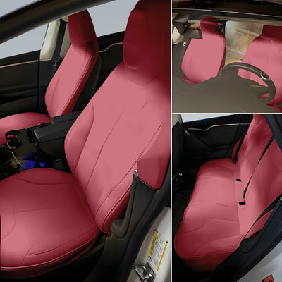 Custom Premium Vegan Leather Car Seat Covers for Tesla Model S 2012-2024