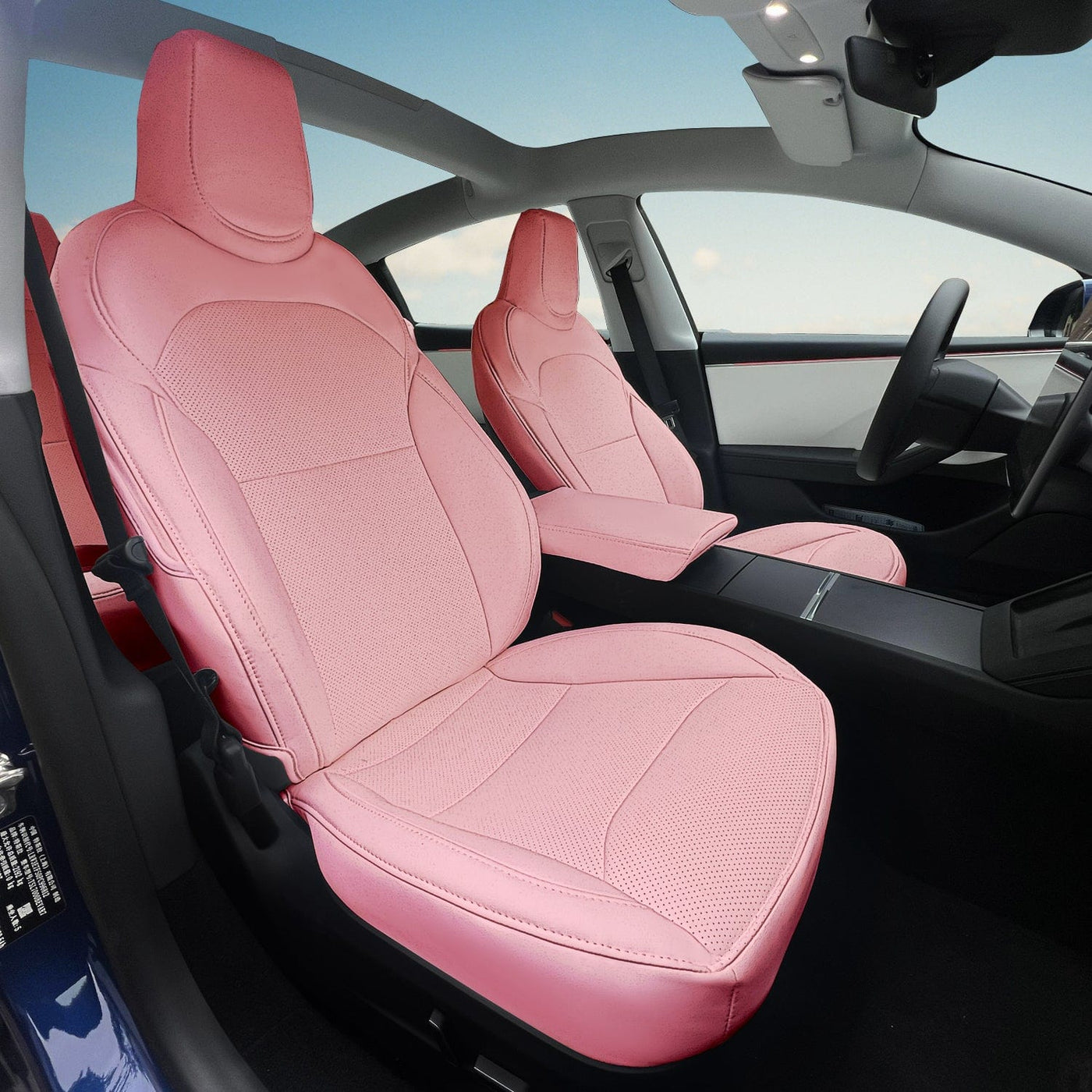 Premium Customizable Vegan Leather Seat Covers For Tesla Model 3 2024 Highland - PimpMyEV