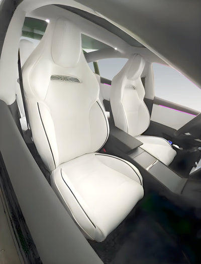 Premium Vegan Leather Seat Covers For Tesla Model 3 2023-2024 Highland PERFORMANCE