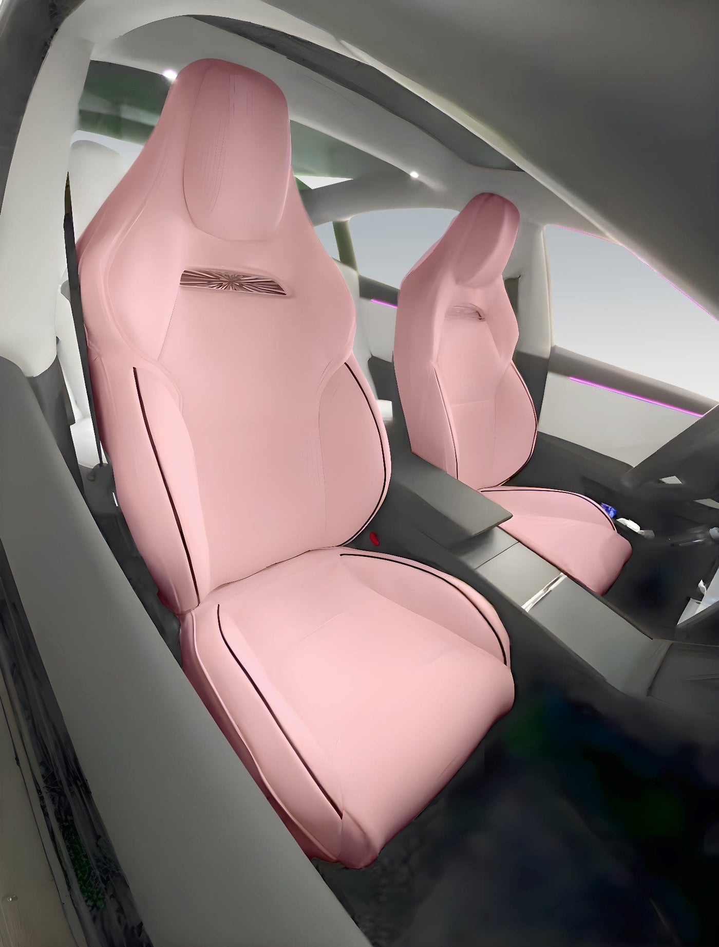 Premium Vegan Leather Seat Covers For Tesla Model 3 2023-2024 Highland PERFORMANCE