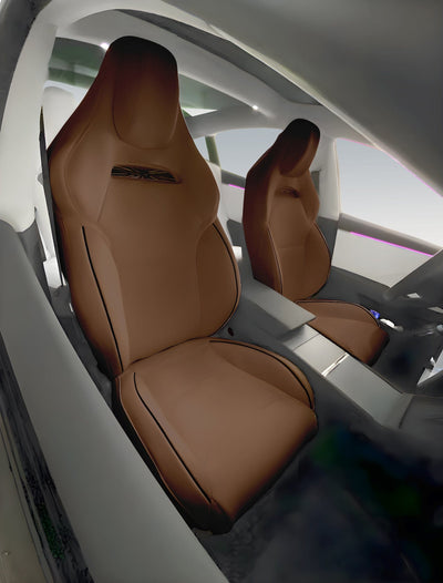 Premium Vegan Leather Seat Covers For Tesla Model 3 2023-2024 Highland PERFORMANCE