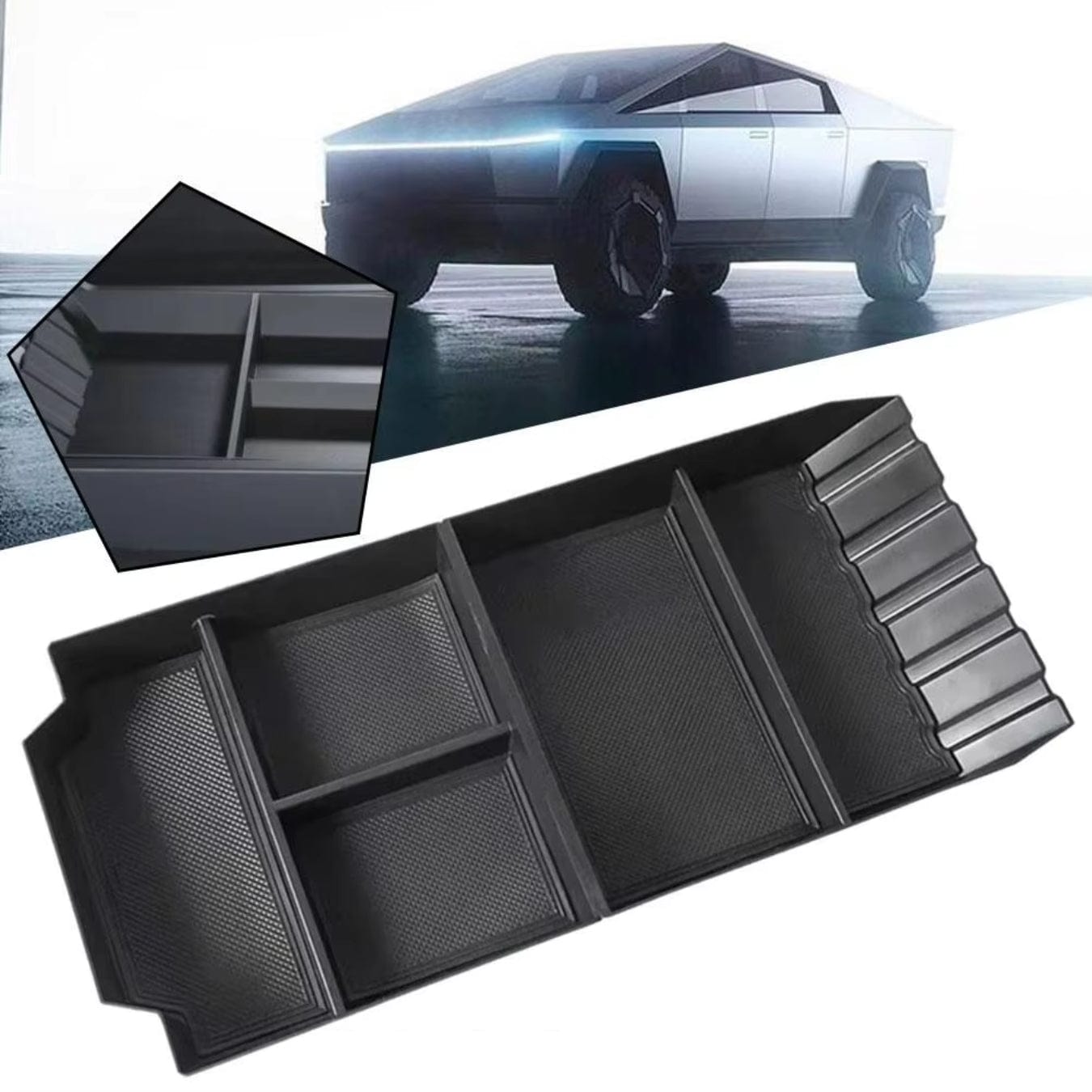 Center Console Storage Organizer for Tesla Cybertruck 2024+