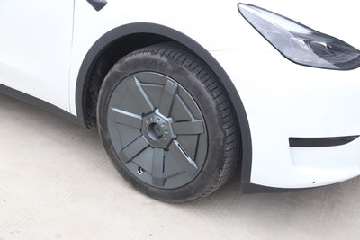 4PCS 19inch Cybertruck Inspired Full Coverage Wheel Covers For Tesla Model Y 2020-2023 - PimpMyEV