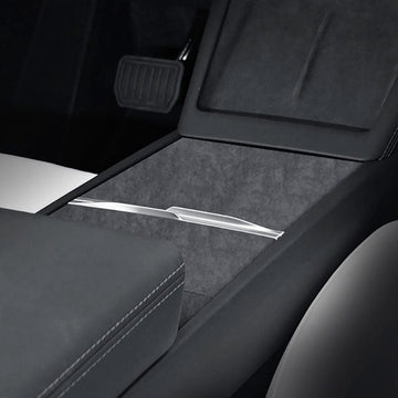 Alcantara Center Console Protective Overlay Hard Covers For Tesla Model 3 2023-2024 Highland - PimpMyEV