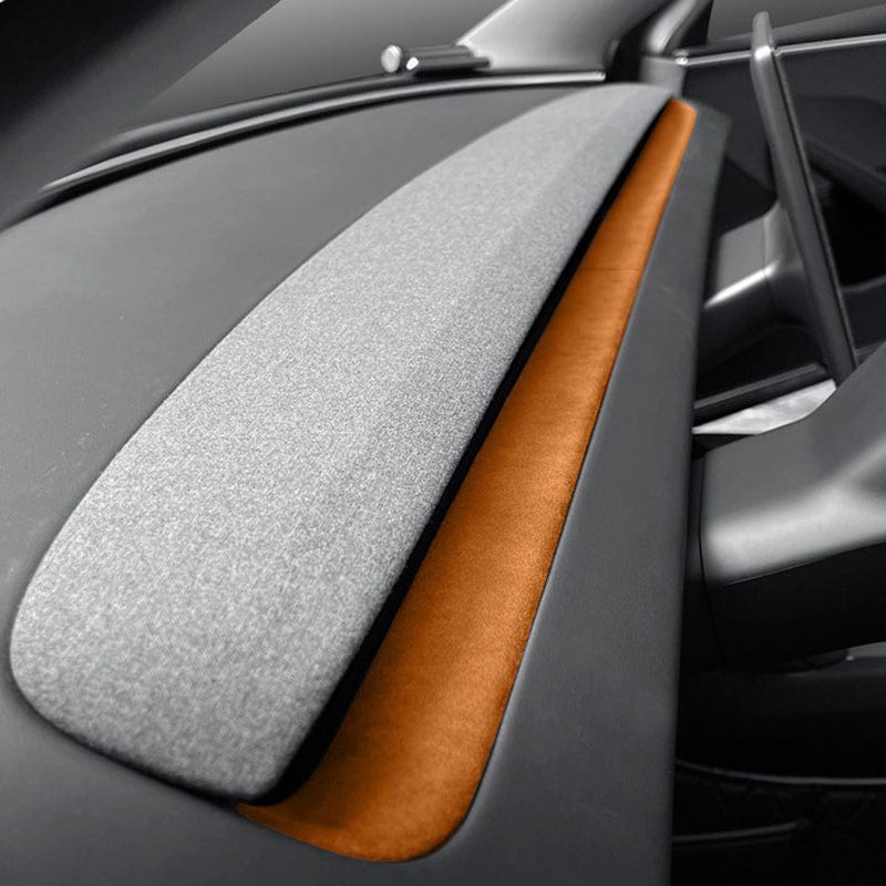 Alcantara Dashboard Protective Overlay Hard Covers For Tesla Model 3 2023-2024 Highland - PimpMyEV