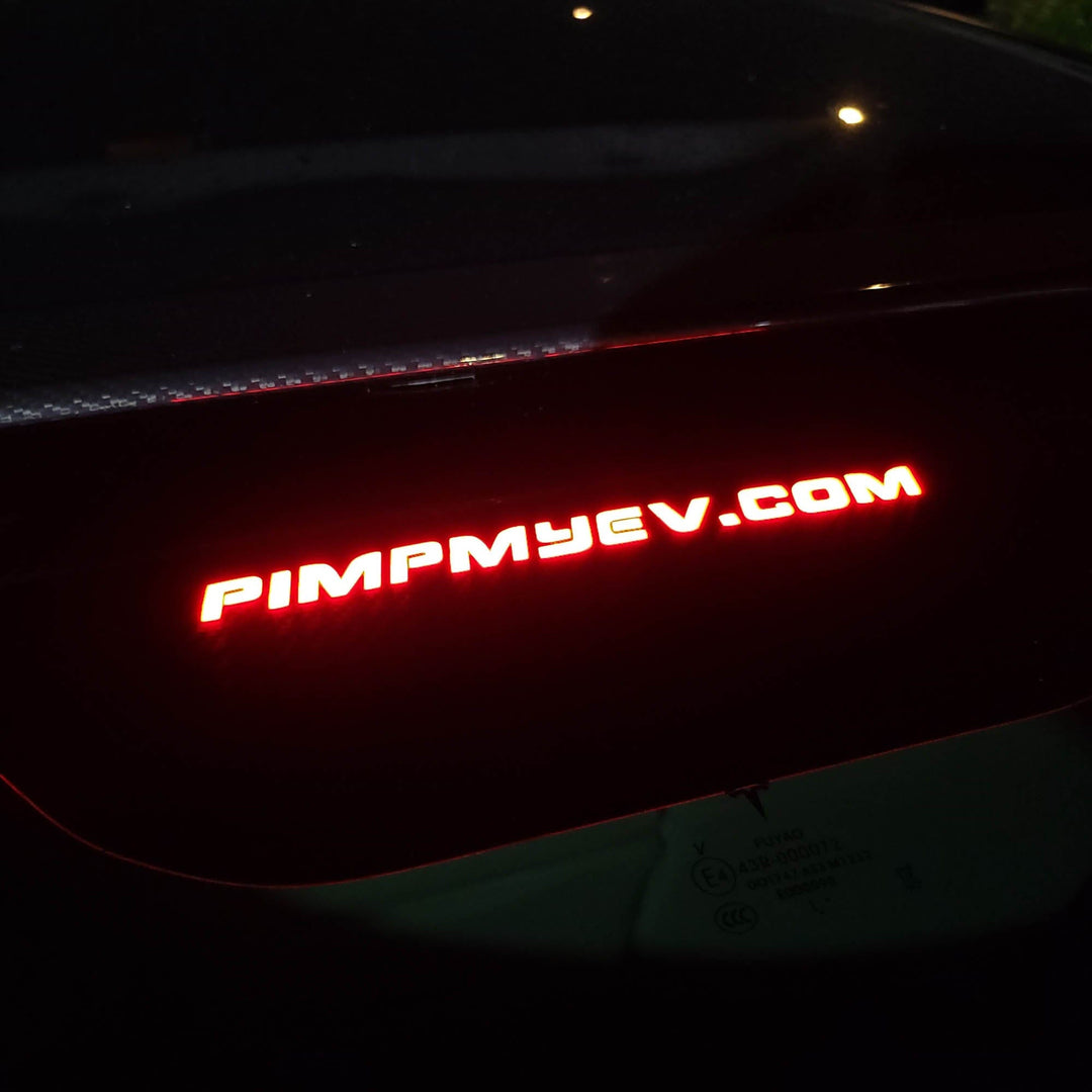 Custom Rear Windscreen Brake Light Decals For Tesla Model 3 2017