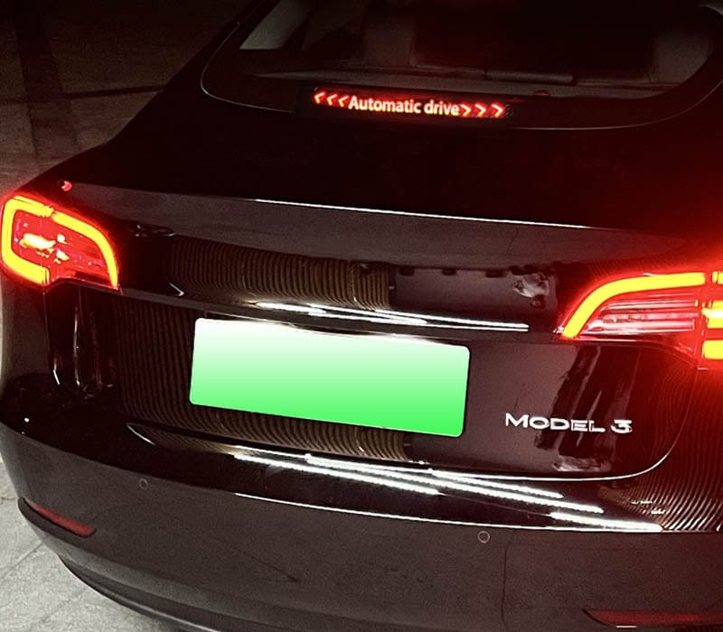 Custom Rear Windscreen Brake Light Decals For Tesla Model 3 2017