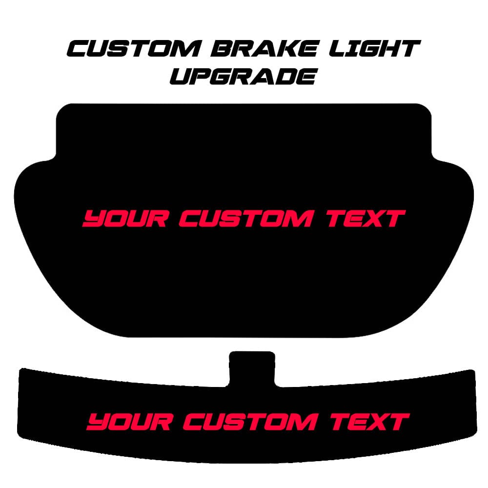 Custom Rear Windscreen Brake Light Decals UPGRADE TO BESPOKE - PimpMyEV