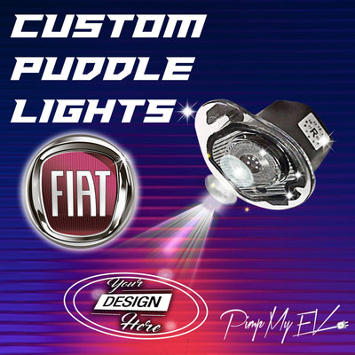 Custom LED Courtesy Door Projector Puddle Lights for Fiat