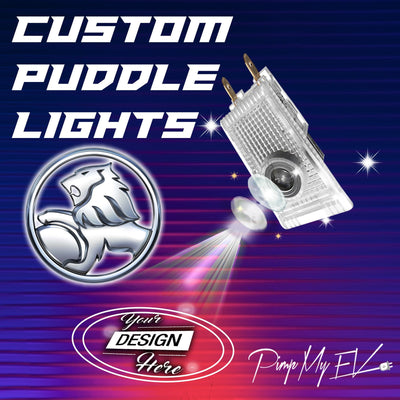 Custom LED Courtesy Door Projector Puddle Lights for Holden