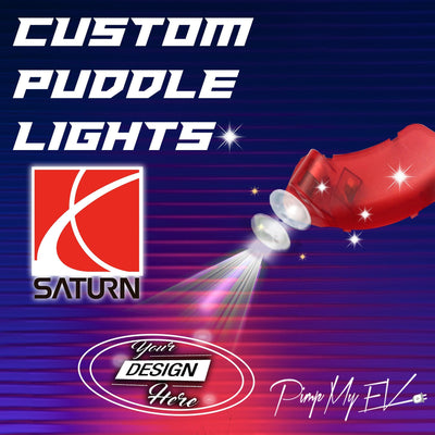 Custom LED Courtesy Door Projector Puddle Lights for SATURN