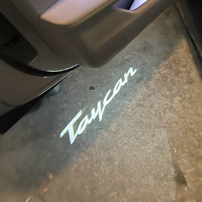 Custom LED Door Projector Puddle Lights for Porsche Taycan 2020-2024 - PimpMyEV