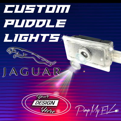 Custom LED Courtesy Door Projector Puddle Lights for Jaguar - PimpMyEV