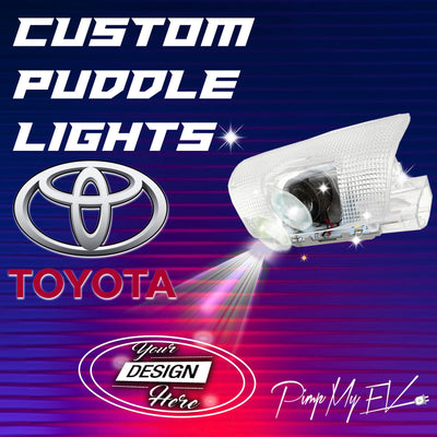 Custom LED Courtesy Door Projector Puddle Lights for Toyota