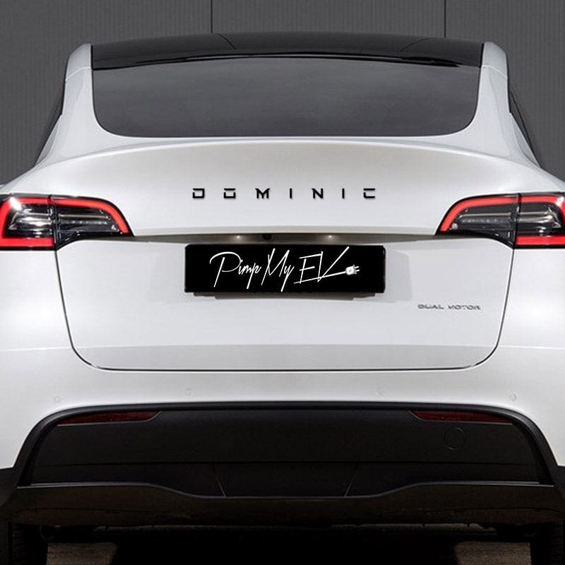 Tesla Model S Rear Emblem Let Custom Tesla Metal Emblems & Badges | Pimp My EV