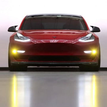 Alpharex DoubleTap Dual Color LED Projector Fog Lights for Tesla Model Y 2020-2024 - PimpMyEV