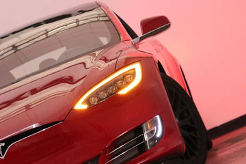 Alpharex NOVA-Series Alpha-Black LED Projector Headlights for Tesla Model S 2012-2021 - PimpMyEV