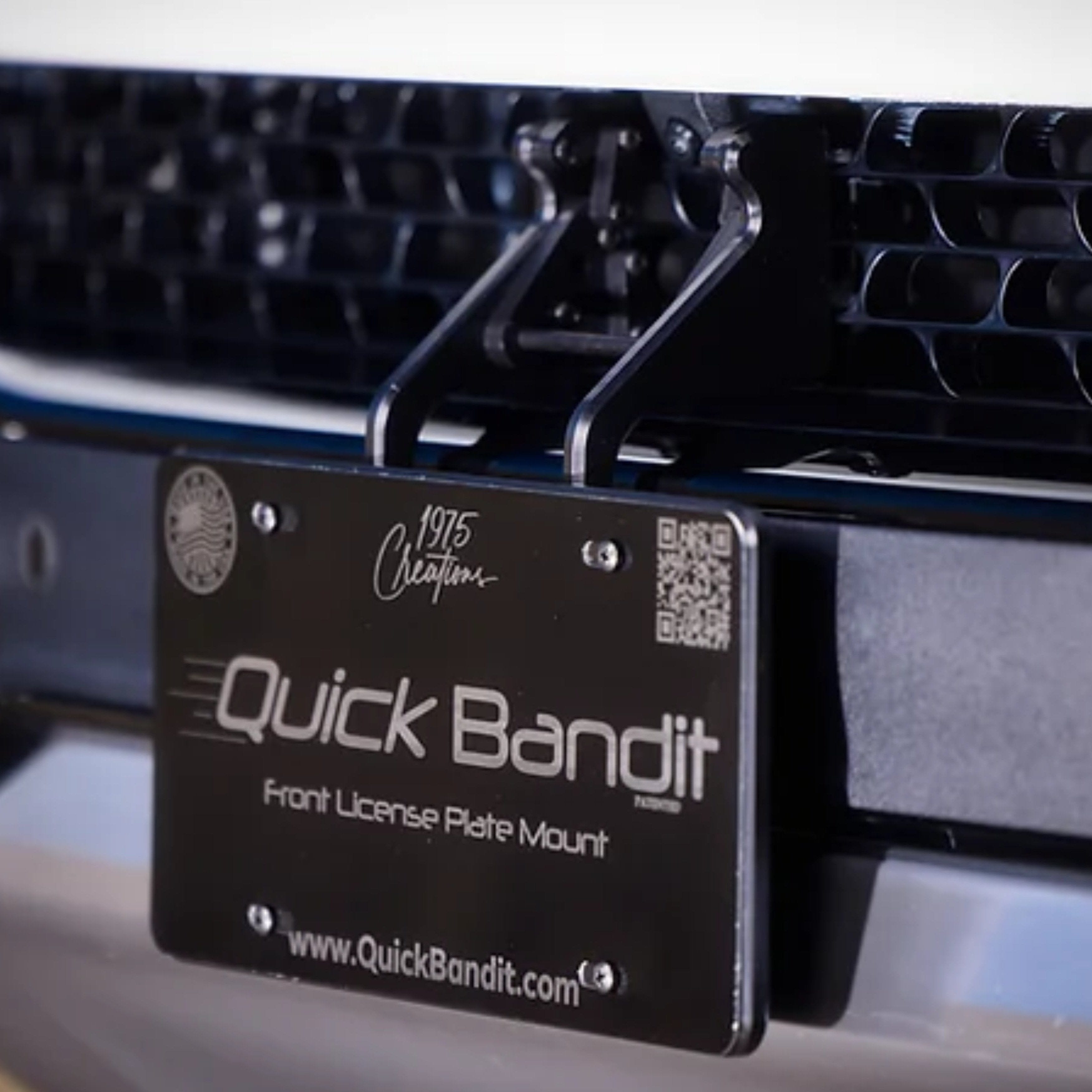 Rivian Front License Plate Mount - Quick Bandit for R1T/R1S | Pimp My EV