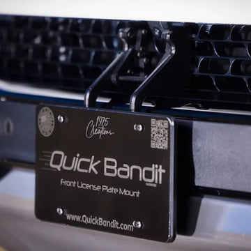 Quick Bandit License Plate Mount for Rivian R1T/R1S Gen 1 & Gen 2 - PimpMyEV