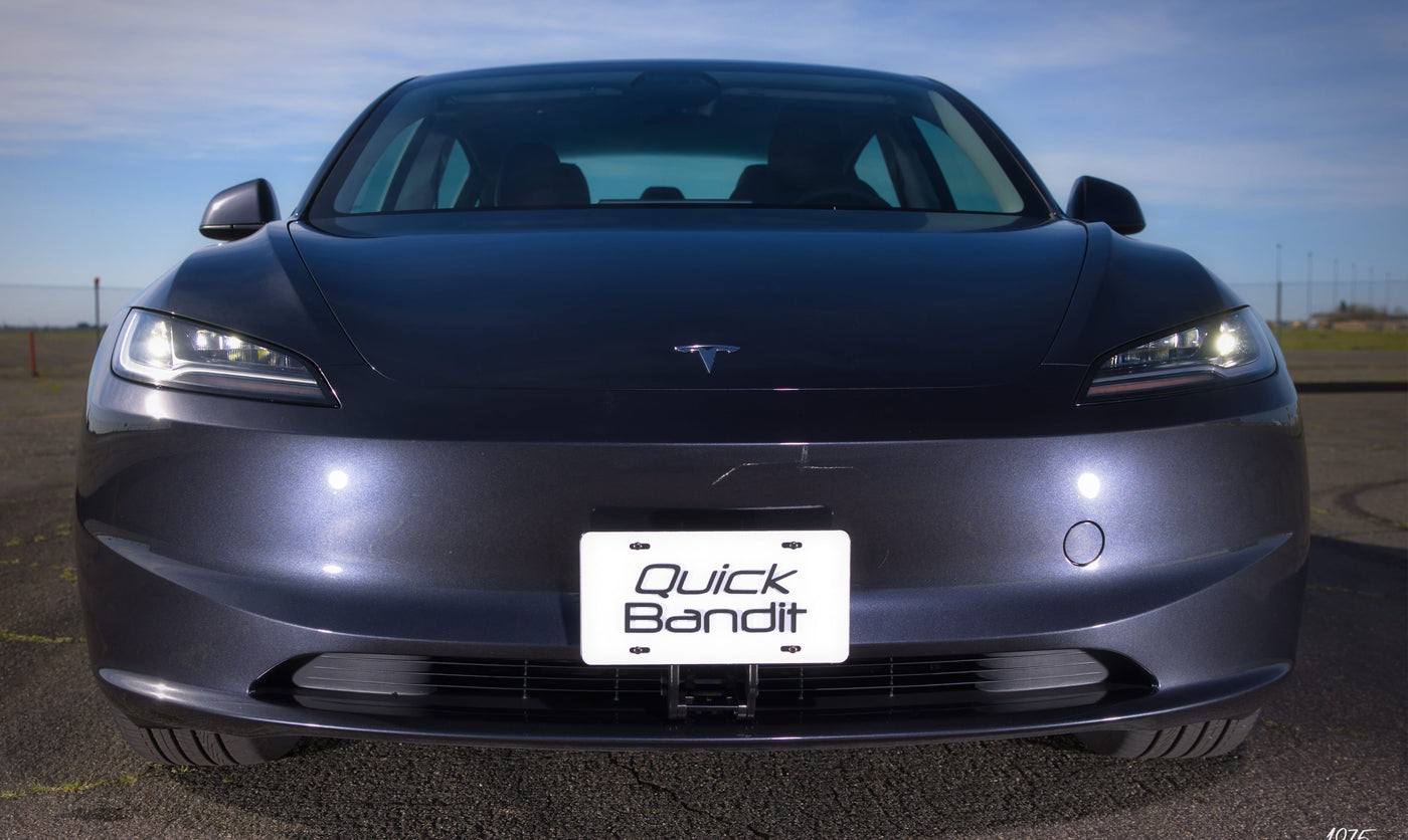 Quick Bandit License Plate Mount for Tesla Model 3 2024+