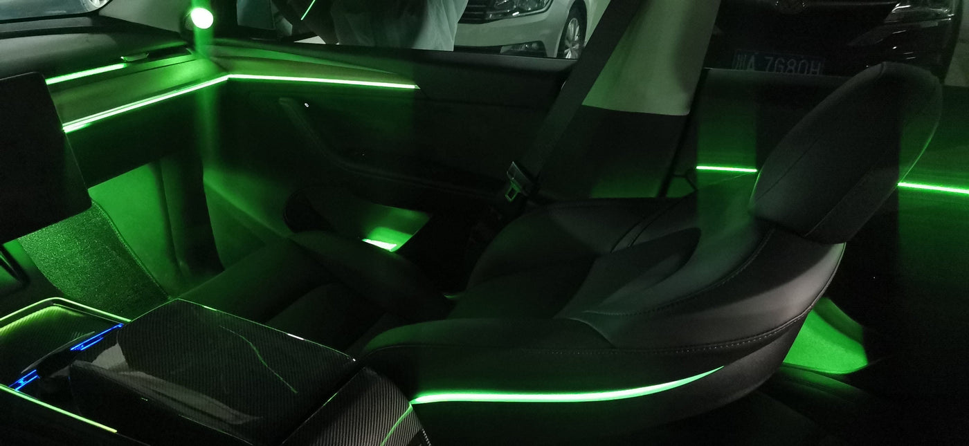 Full Coverage Interior Ambient Car Lighting Kit For Tesla Model 3 2017-2023