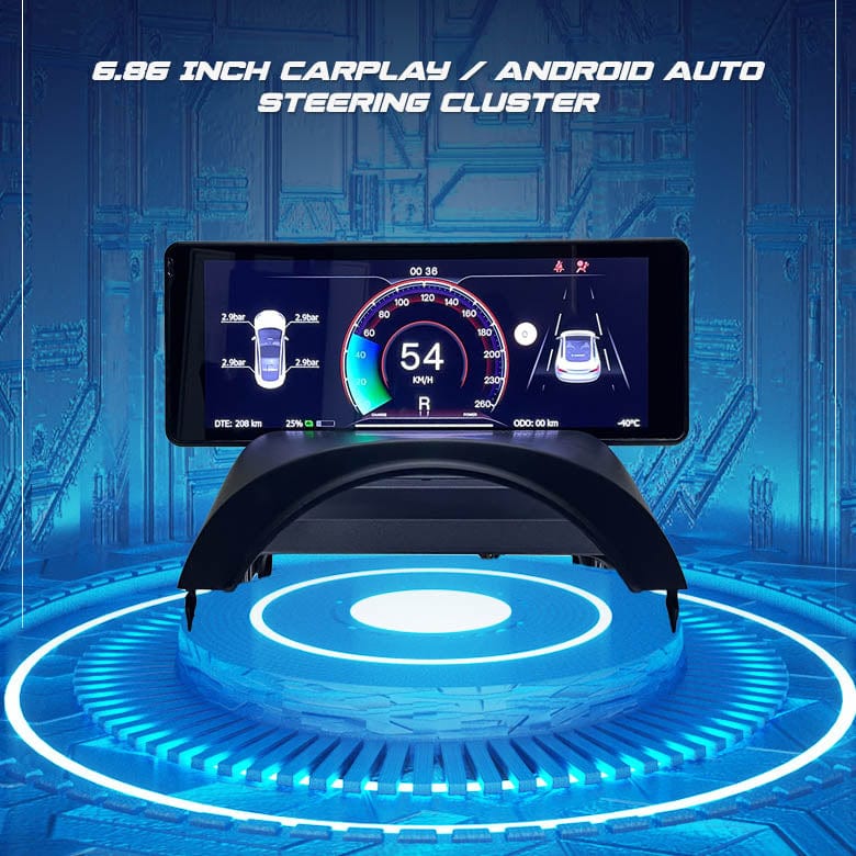 Tesla Model 3 Carplay & Android Auto Instrument Cluster 6.86 inch 2017 ...