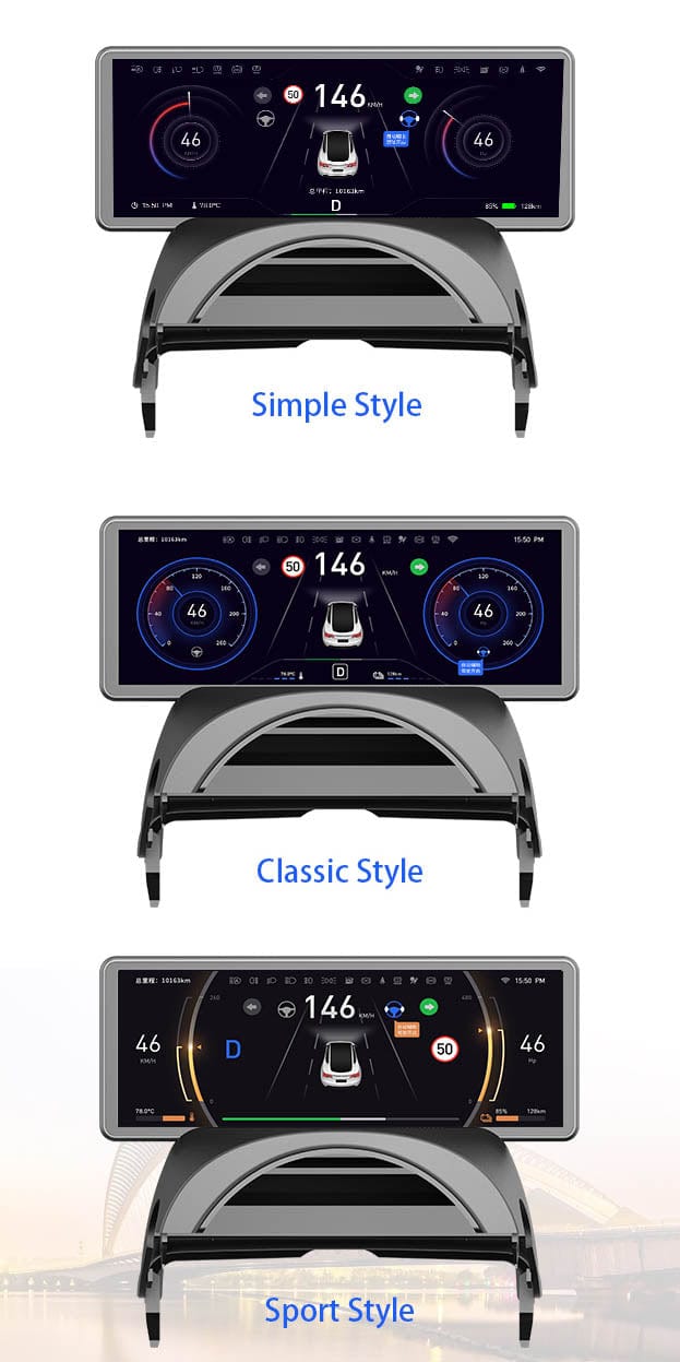 2023 Tesla Model 3 & Model Y Car Dashboard 8 inch Display Instrument for  Multimedia Digital Cluster Tuning Parts - AliExpress