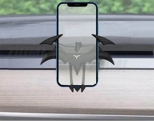 Bat Symbol Mobile Phone Mount Bracket For Tesla Model 3 2017-2023 - PimpMyEV
