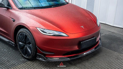 ArmorExtend Carbon Fiber AE Front Lip for Tesla Model 3 Highland 2024+