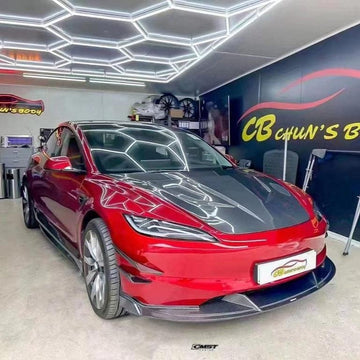 CMST Genuine Carbon Fiber Front Canards for Tesla Model 3 Highland 2024 - 2025 - PimpMyEV