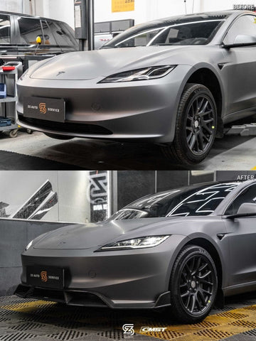 CMST Genuine Carbon Fiber Front Lip V1 For Tesla Model 3 2024 - PimpMyEV