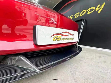 CMST Genuine Carbon Fiber Front Lip V2 for Tesla Model 3 Highland 2024 - 2025 - PimpMyEV