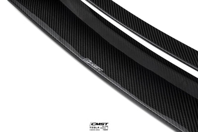 CMST Genuine Carbon Fiber Front Lip V5 For Tesla Model Y 2020-2024 - PimpMyEV