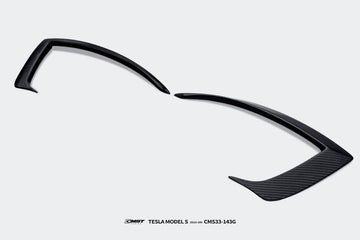 CMST Genuine Carbon Fiber & FRP Front Canards for Tesla Model S 3rd Gen late 2021+ - PimpMyEV