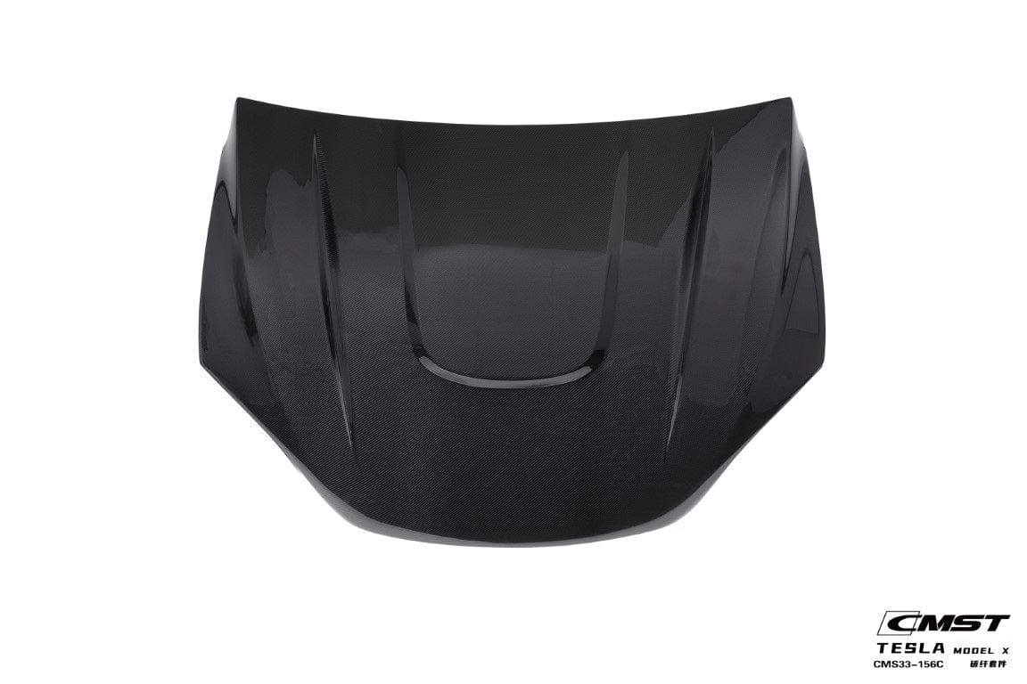 CMST Genuine Carbon Fiber & FRP Hood for Tesla Model X Plaid Long Range 2022-2025