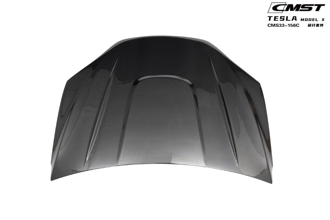 CMST Genuine Carbon Fiber & FRP Hood for Tesla Model X Plaid Long Range 2022-2025