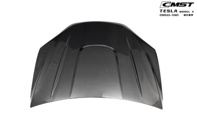 CMST Genuine Carbon Fiber & FRP Hood for Tesla Model X Plaid Long Range 2022-2025
