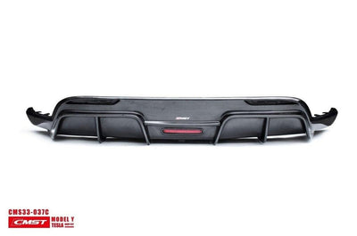 CMST Genuine Carbon Fiber & FRP Rear Diffuser V1 for Tesla Model Y AWD Performance 2020+ - PimpMyEV