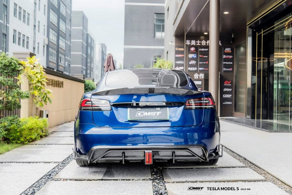 CMST Genuine Carbon Fiber & FRP Rear Spoiler for Tesla Model S 3rd Gen late 2021+