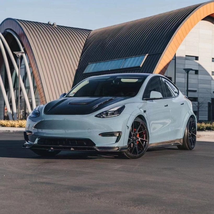 CMST Genuine Carbon Fiber & FRP Side Skirts V1 for Tesla Model Y AWD Performance/RWD Long Range 2020+ - PimpMyEV