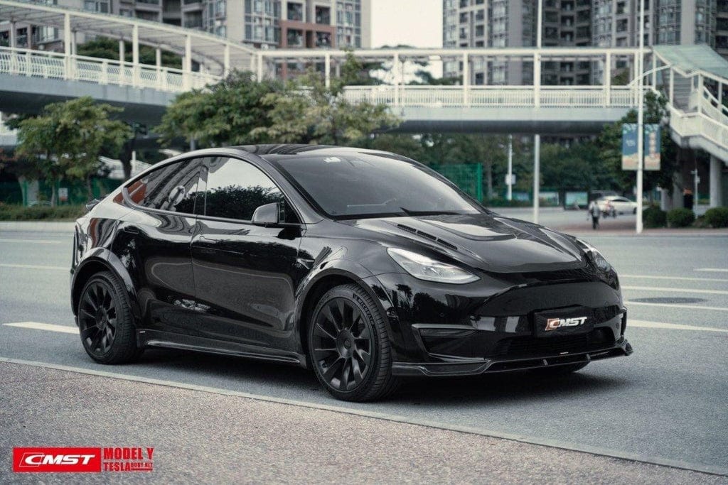 CMST Genuine Carbon Fiber & FRP Side Skirts V1 for Tesla Model Y AWD Performance/RWD Long Range 2020+ - PimpMyEV